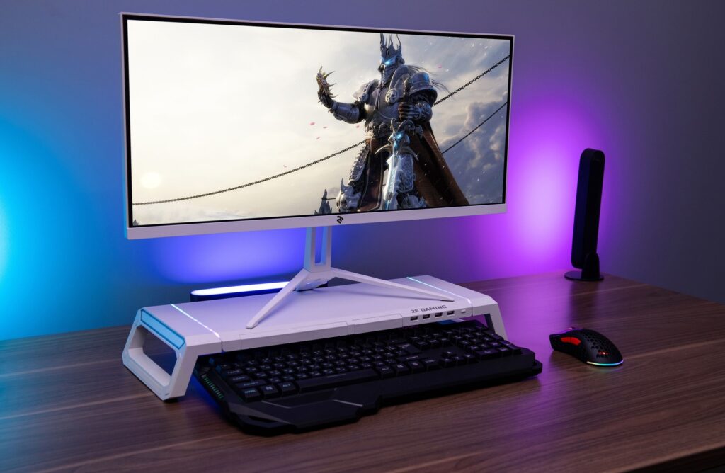Новые подставки 2E Gaming для мониторов двух цветов