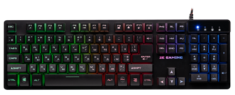 2E Gaming Keyboard KG280 LED Black