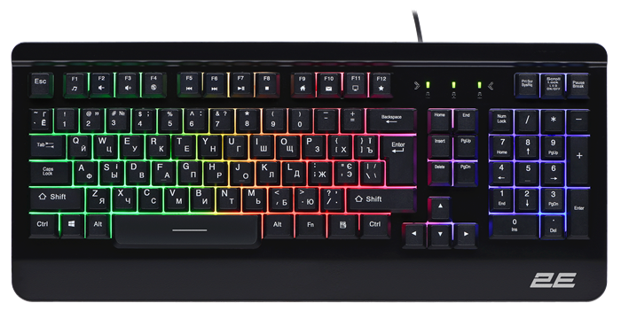 2E Gaming Keyboard KG320 LED Black