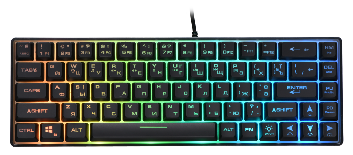 2E Gaming Keyboard KG345 RGB Transparent