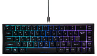 2E Gaming Keyboard KG350 RGB 68 Key Black