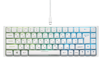 2E Gaming Keyboard KG350 RGB 68 Key White